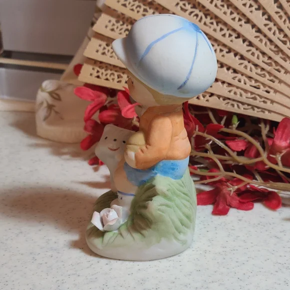 Homco 1430 Charming Figurine with Child and Dog - Picture 3 of 6